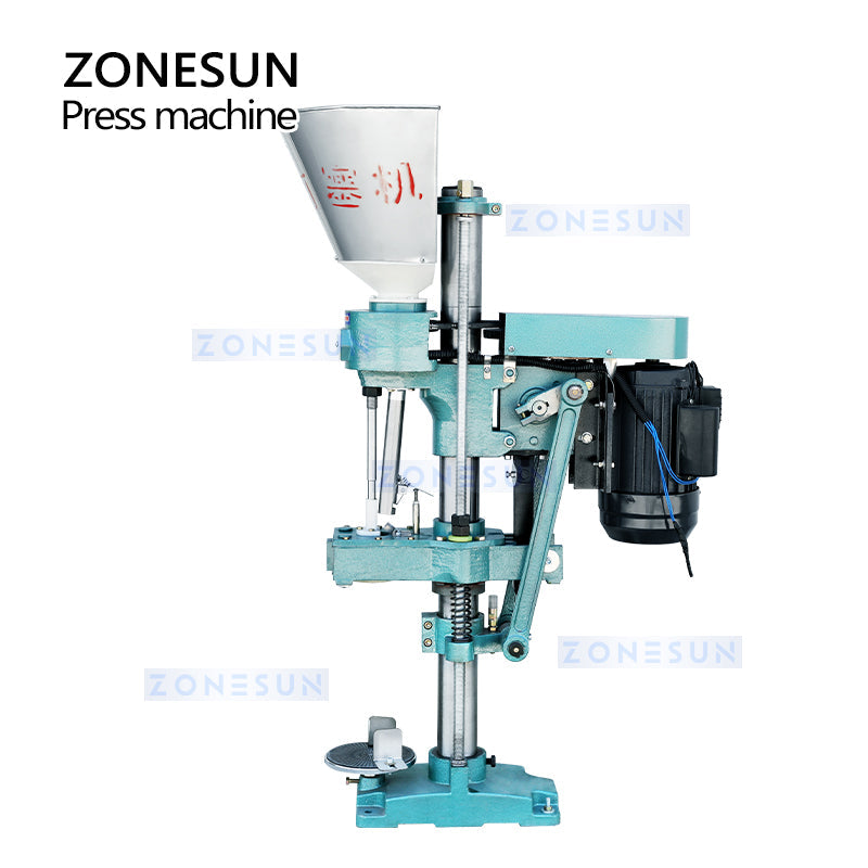 ZONESUN ZS-XGDSJ1 Semi-Auto Wine Bottle Corking Machine with Feeder