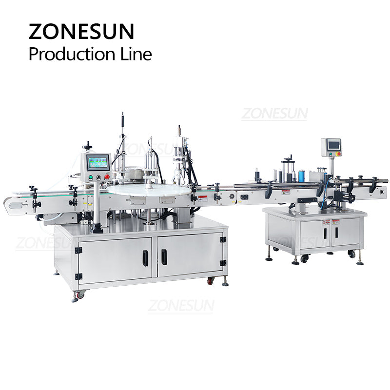 ZONESUN ZS‑FAL180A10 Eye Drops Filling Capping Labeling Packaging Line