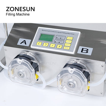 ZONESUN ZS-PP532W Liquid Weighing Filling Machine with Dual Nozzles