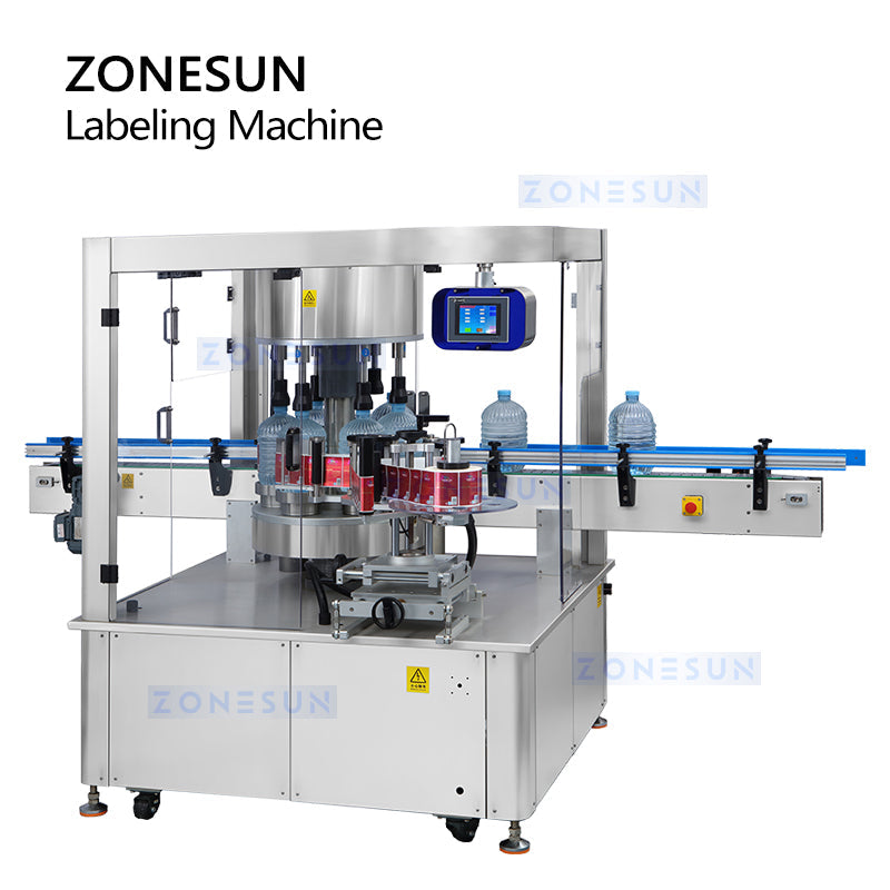 ZONESUN ZS-CYGDP6 Automatic Single/Double Side Round Bottle Labeler