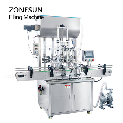 ZONESUN ZS-YT4T-4PM Automatic Paste Filling Machine With Heater&Mixer