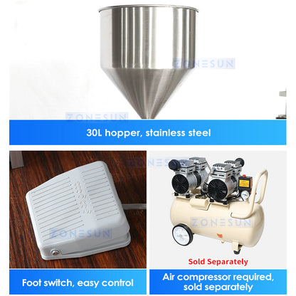 ZONESUN ZS-GTSP2 Semi Automatic Spout Pouch Filling Capping Machine