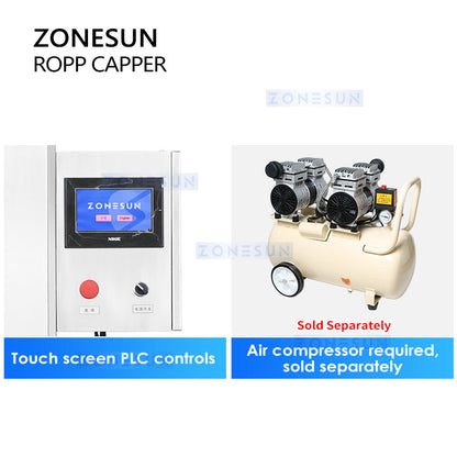 ZONESUN ZS-XG440Z Automatic ROPP Capping Machine for Bottle Sealing