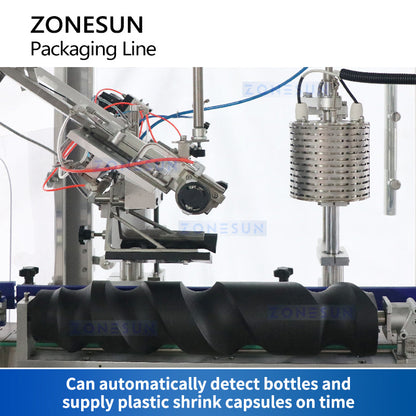 ZONESUN ZS-FAL180Z5 Auto Wine Bottle Filling Capping Labeling Line