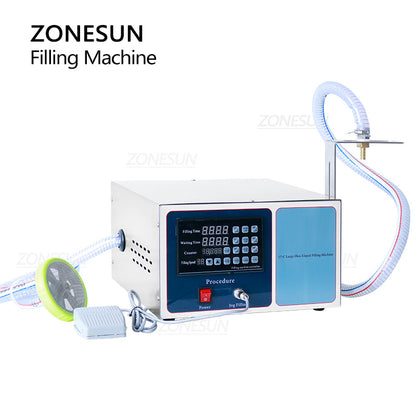 ZONESUN ZS‑GFK17C Semi‑automatic Equipressure Liquid Filling Machine