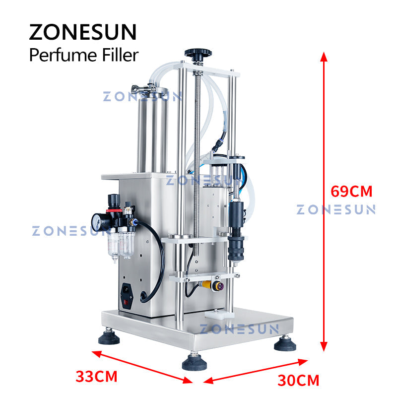 ZONESUN ZS-YTZL500S Vacuum Single Nozzle Perfume Filling Machine