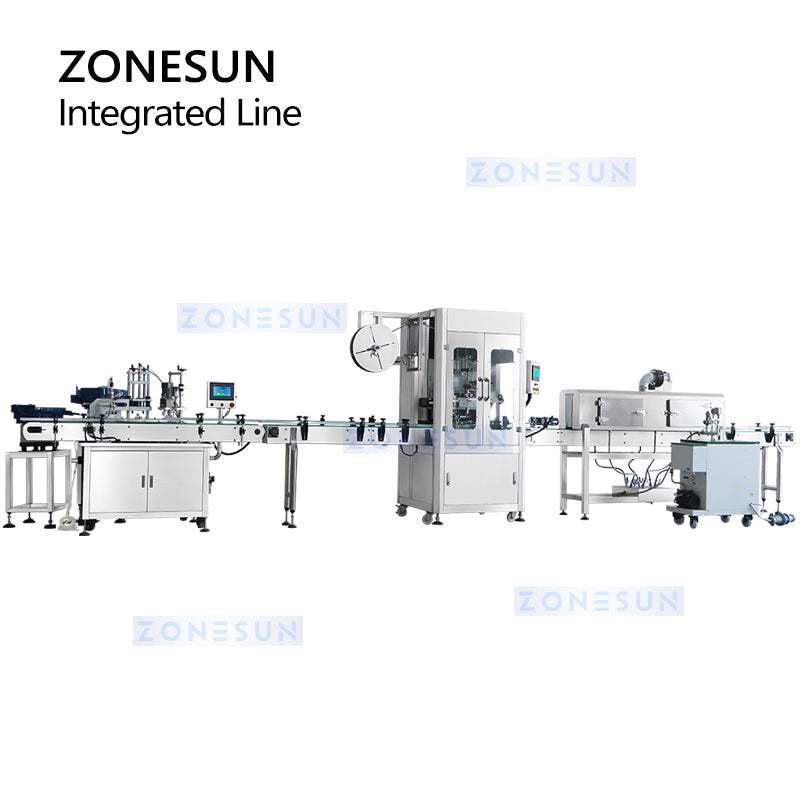 ZONESUN ZS-STB150R Automatic Bottle Filling Capping Sleeve Label Line