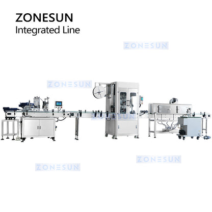 ZONESUN ZS-STB150R Automatic Bottle Filling Capping Sleeve Label Line