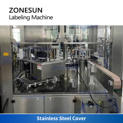 ZONESUN ZS-CYXR12 Automatic Hot Melt Glue Round Bottle Labeler