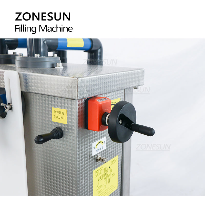 ZONESUN Fully Pneumatic Semi-Auto Corrosive Liquid Filling Machine