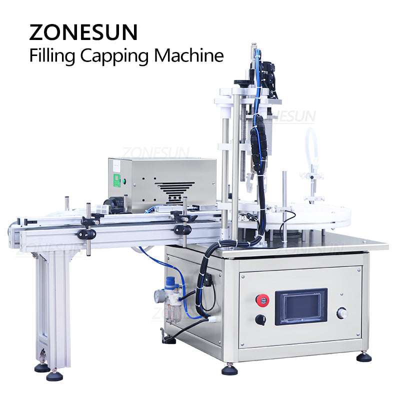 ZONESUN ZS-AFC1Z Automatic Peristaltic Pump Filling Capping Machine