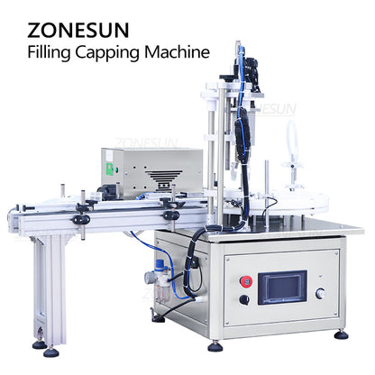 ZONESUN ZS-AFC1Z Automatic Peristaltic Pump Filling Capping Machine