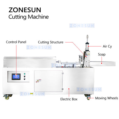ZONESUN ZS-TQ650C Automatic Soap Cutting Machine with Digital Control
