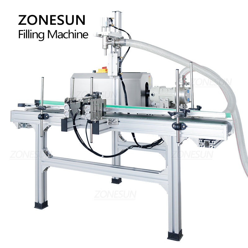 ZONESUN ZS-DTGT900P Auto Rotor Pump Paste Filling Machine with Hopper