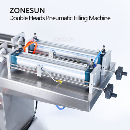 ZONESUN ZS-YTFS2 Pneumatic Dual-Nozzle Liquid Filling Machine
