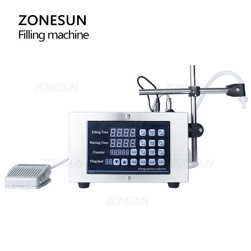 ZONESUN GFK-280 Diaphragm Pump Liquid Filler for Milk, Juice & Water