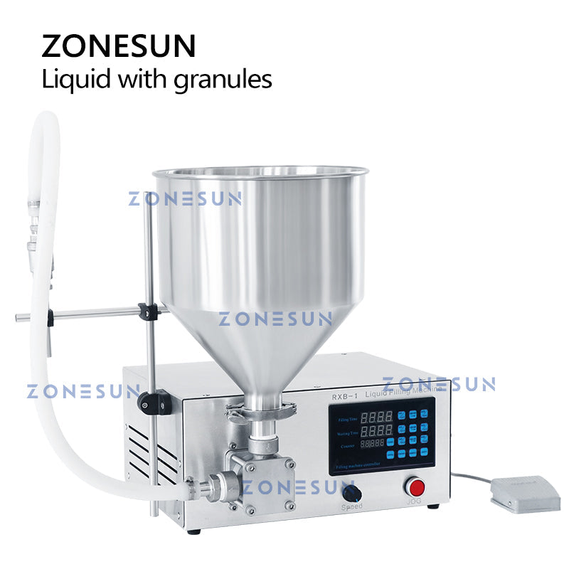 ZONESUN ZS-RXB1 Flexible Impeller Pump Liquid Paste Filling Machine