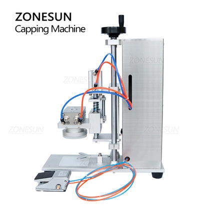 ZONESUN ZS-XG450D Semi-Auto Twist-Off Glass Bottle Capping Machine