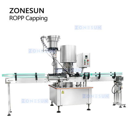 ZONESUN ZS-XG440C4 Automatic ROPP Pilfer Proof Bottle Capping Machine