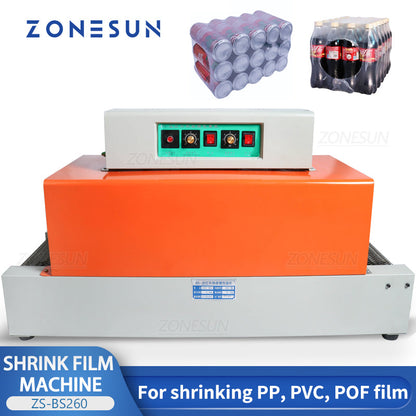 ZONESUN ZS-BS260 Tabletop Automatic Plastic Film Shrinking Machine