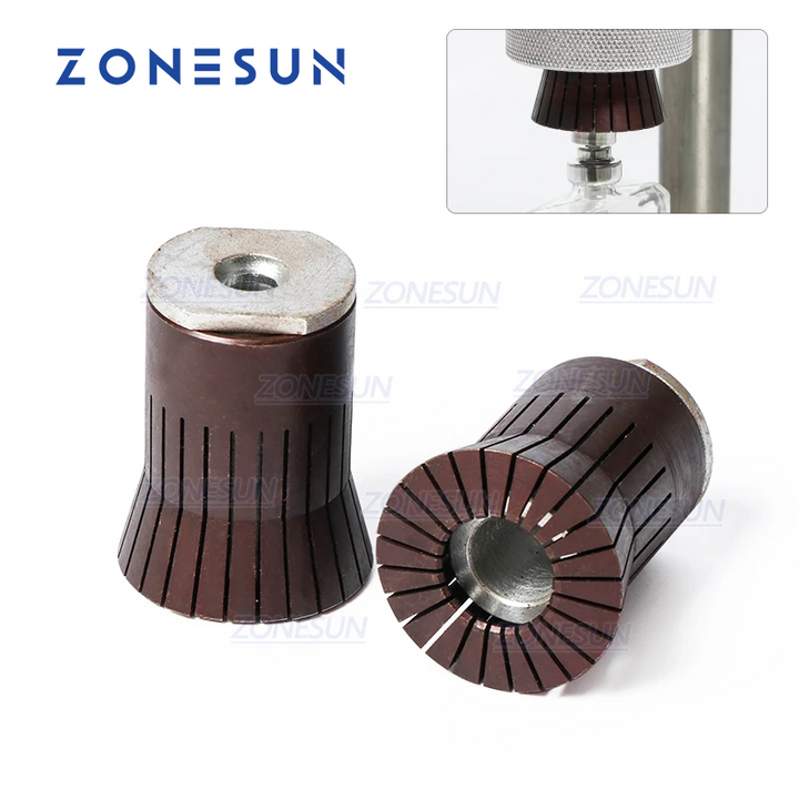 Cabezal de mandril de tapado personalizado ZONESUN para máquina taponadora de perfumes