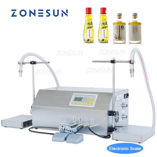 ZONESUN ZS-GP262W Dual-Head Oil Filling & Weighing Machine