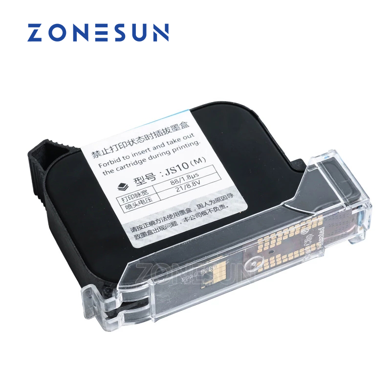 ZONESUN ZS‑IC1 Quick‑Dry Ink Cartridge for Inkjet Coding Machines