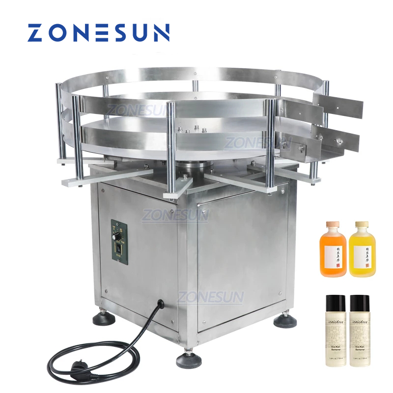 ZONESUN Desktop Automatic Rotary Round Plastic Bottle Jar Collecting ...