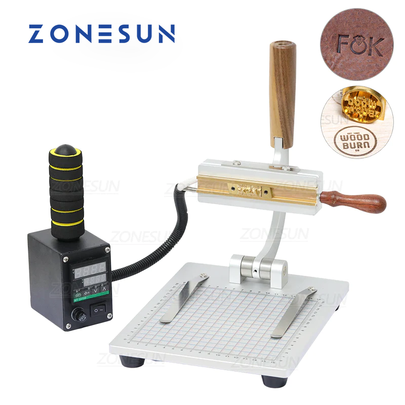 ZONESUN WT-90ZM Manual Hot Stamping Machine for Leather,Paper&Plastic