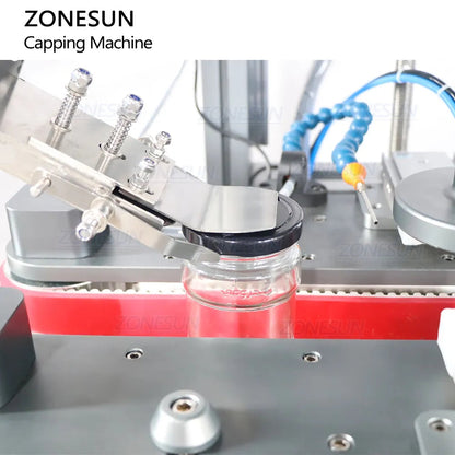 ZONESUN ZS-XG05 Auto-Servo Round Bottle Capping Machine with Elevator