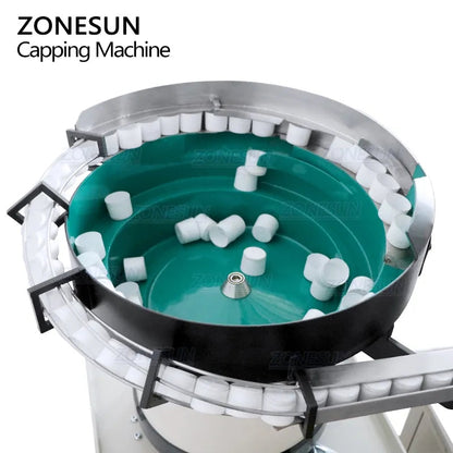 ZONESUN ZS-XG440G Automatic Bottle Cap Pressing Machine with Feeder