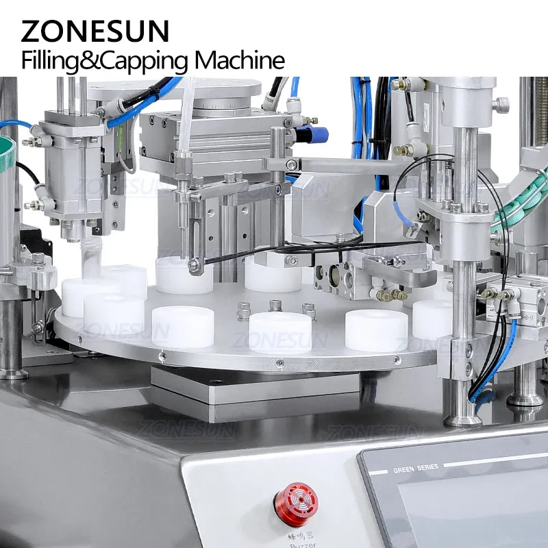 ZONESUN ZS-AFC16 Automatic Ceramic Pump Tube Filling Capping Machine