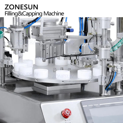 ZONESUN ZS-AFC16 Automatic Ceramic Pump Tube Filling Capping Machine
