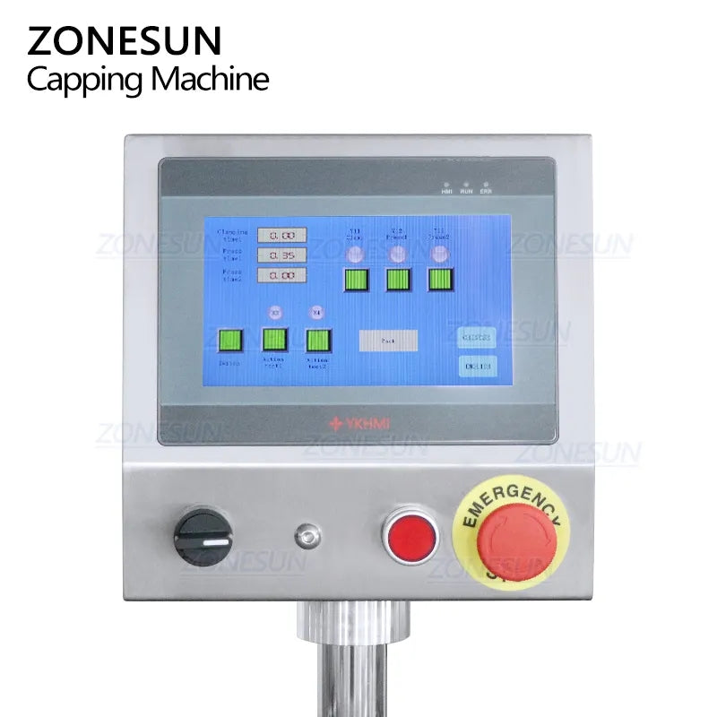 ZONESUN ZS-XG440G Automatic Bottle Cap Pressing Machine with Feeder