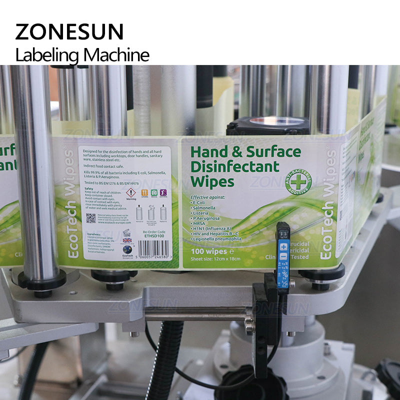 ZONESUN ZS-TB600T Auto-Three Side Labeling Machine for Square Bottles