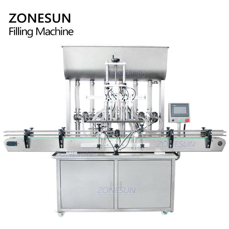 ZONESUN ZS-YT6T-6P Pneumatic Piston Paste Filling Machine
