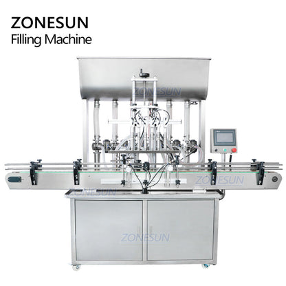 ZONESUN ZS-YT6T-6P Pneumatic Piston Paste Filling Machine