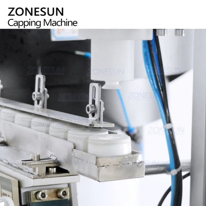 ZONESUN ZS-XG440G Automatic Bottle Cap Pressing Machine with Feeder