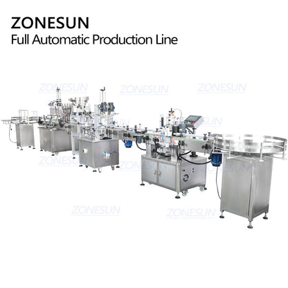 ZONESUN ZS-FAL180R Auto 6-Head Liquid Filling Capping Labeling Line