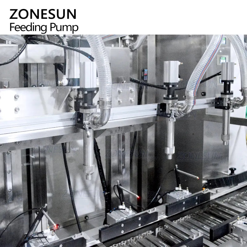 ZONESUN ZS-GYW4 Auto 4 Nozzles Liquid Paste Weighing Filling Machine