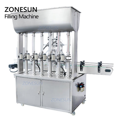 ZONESUN ZS-YT6T-6P Pneumatic Piston Paste Filling Machine