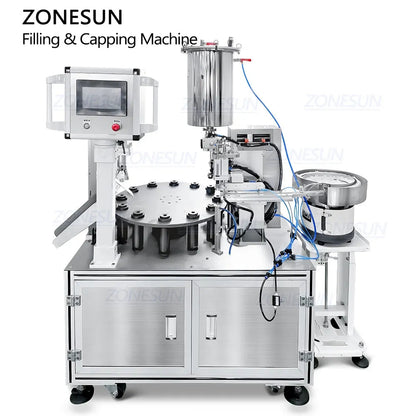 ZONESUN ZS-AFC23 Auto Liquid Paste Cosmetic Filling Capping Machine