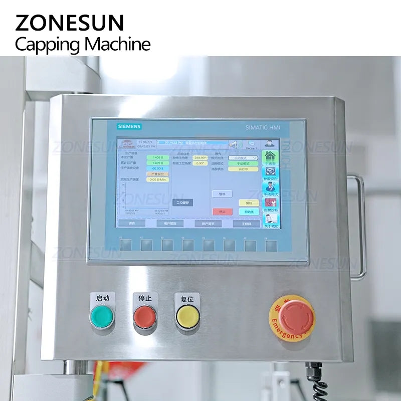 ZONESUN ZS-XG440Q Tappatrice rotativa automatica ad alta velocità a 8 teste con vibratore 