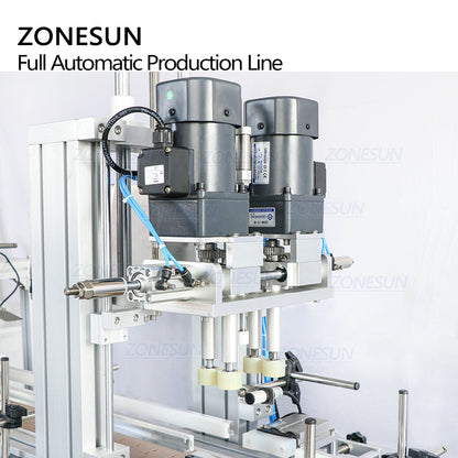 ZONESUN ZS-FAL180R Auto 6-Head Liquid Filling Capping Labeling Line