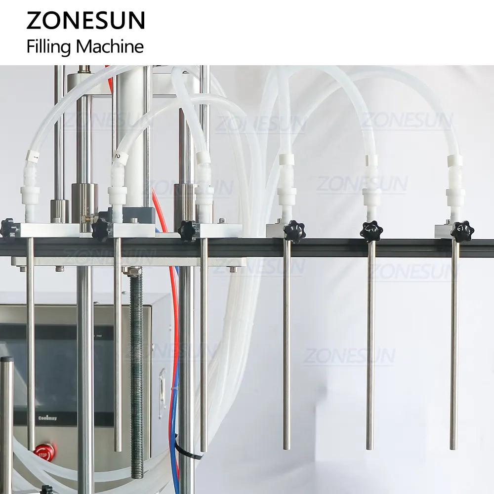 ZONESUN ZS-VTMP6D Automatic 6-Nozzle Magnetic Pump Liquid Filling Machine