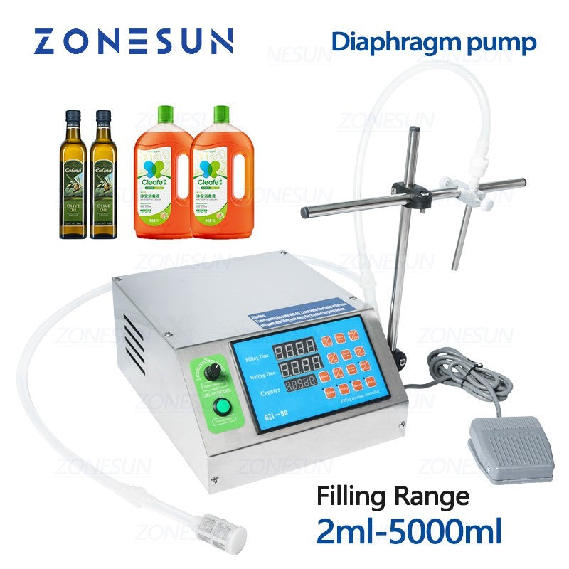 ZONESUN ZS-YTDP1 Semi-automatic Diaphragm Pump Liquid Filling Machine