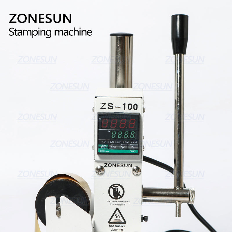 ZONESUN ZS‑100B Dual‑Use Hot Foil & Embossing Stamping Machine