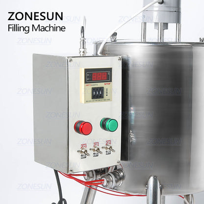 ZONESUN ZS‑GTL 15 L / 30 L Heating Paste Filling Machine with Mixer