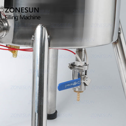 ZONESUN ZS‑GTL 15 L / 30 L Heating Paste Filling Machine with Mixer