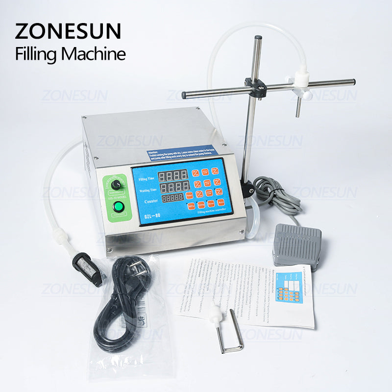 ZONESUN ZS‑YTGP1 Semi‑automatic Gear Pump Liquid Filling Machine